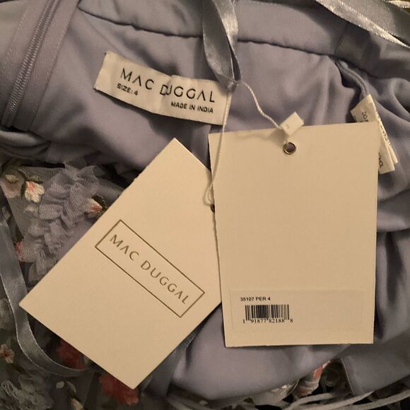 MAC DUGGAL  Long Sleeve Embellished Cut Out A-Line Gown - Picture 13 of 13